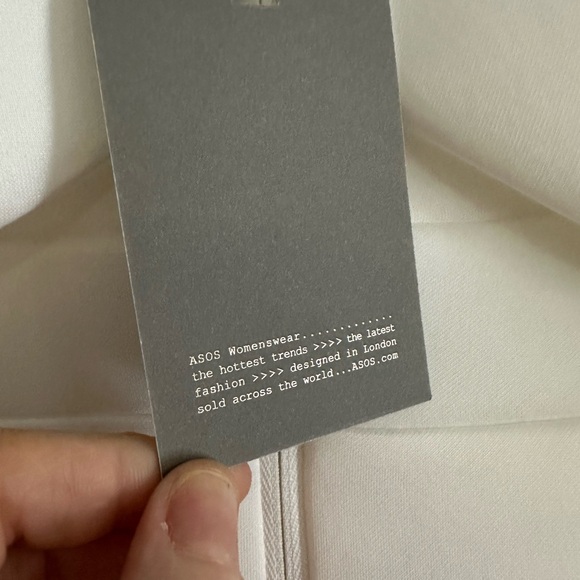 ASOS Maeve Sculpted Off Shoulder Statement Dress in Ivory US 8 - Picture 13 of 16